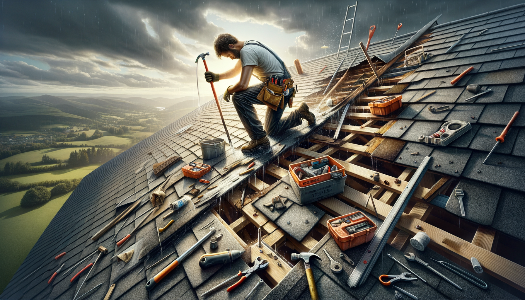 Emergency roof leak repair and commercial roofing services